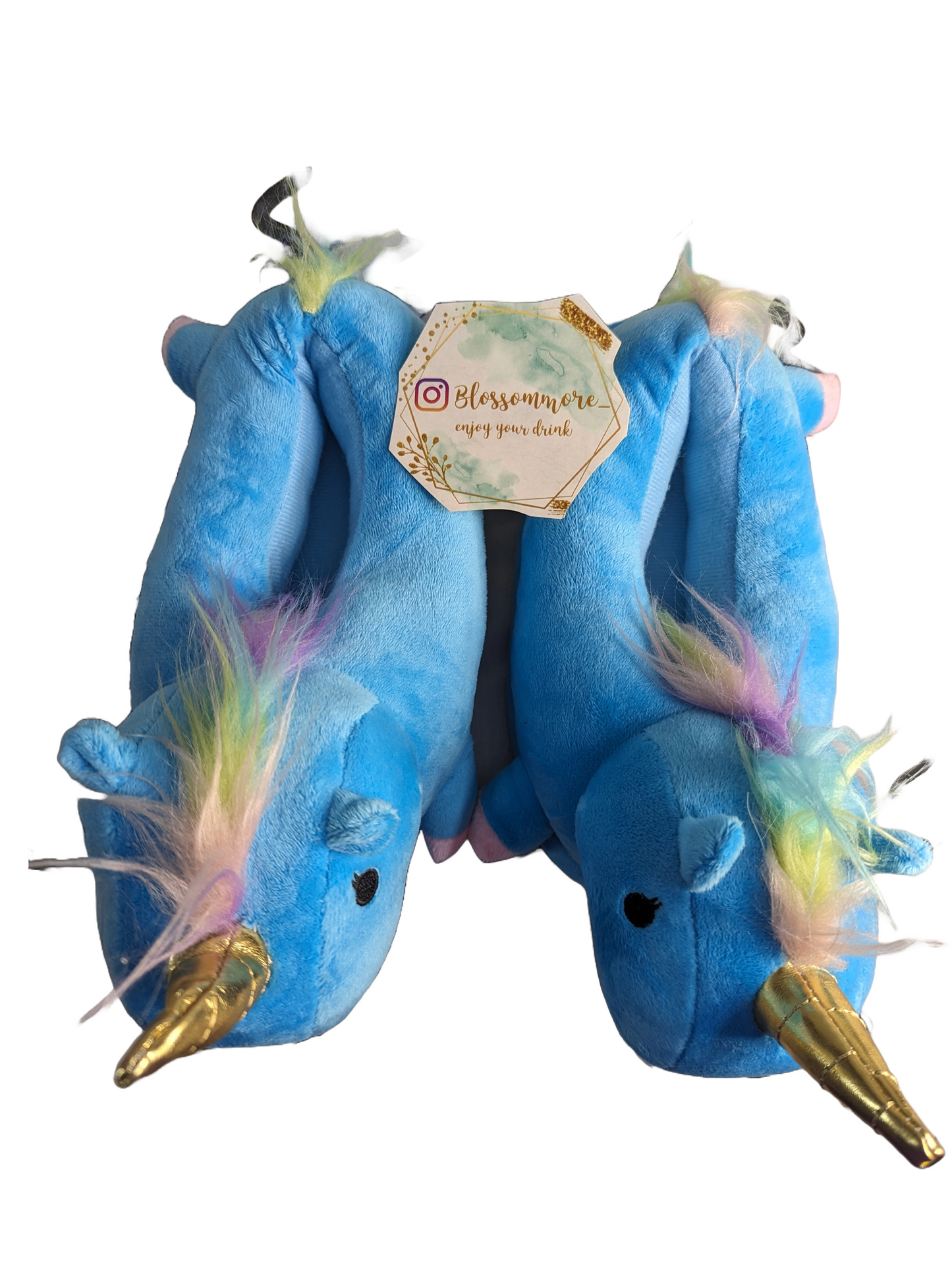 Unicorn Horse Baby Blue Pantoflle (Slippers)