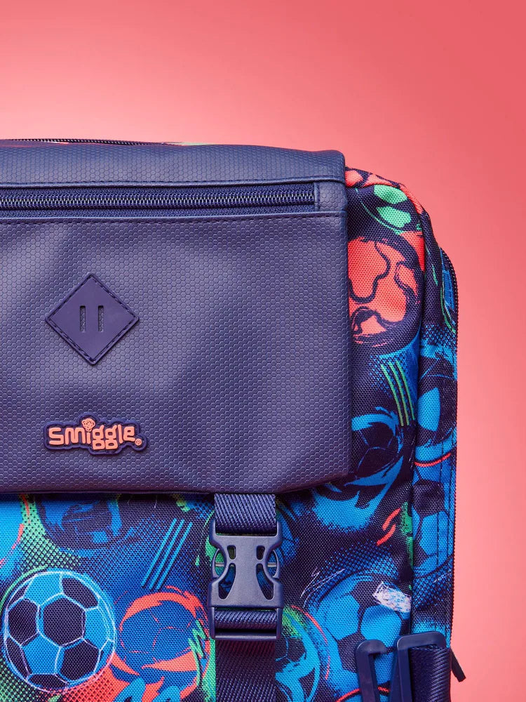 Smiggle Blue Limitless Attach Foldover Bag (18 inch)