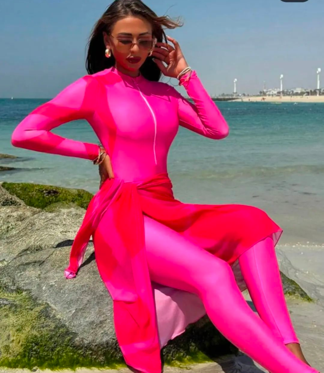 Pink burkini
