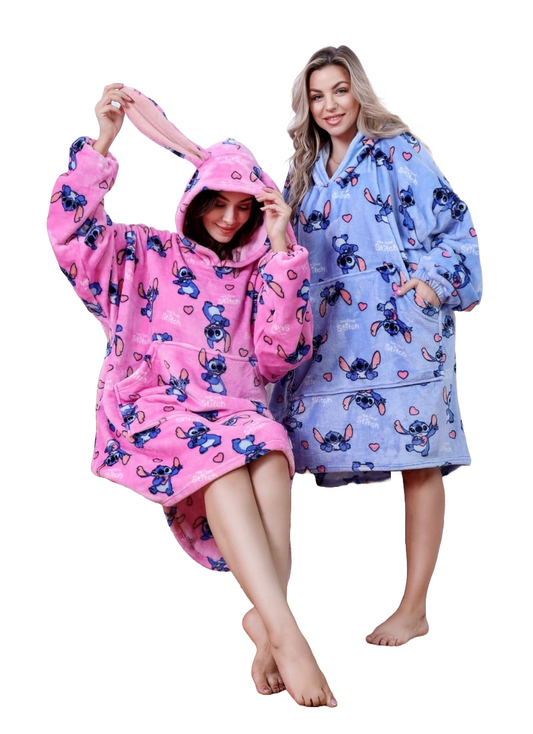 Stitch & Hearts Hoodie Blanket