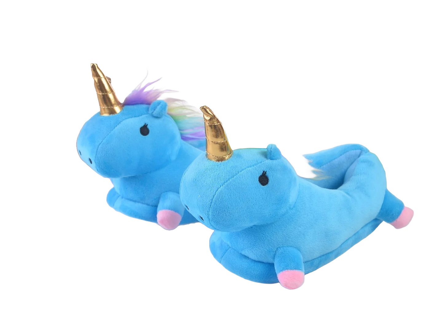Unicorn Horse Baby Blue Pantoflle (Slippers)