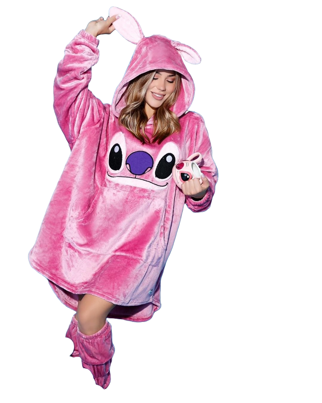 Stitch Hoodie Blanket with Matching Socks