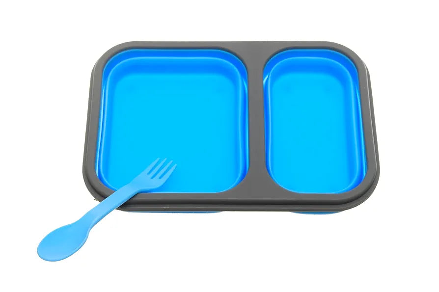 2 section silicone lunchbox