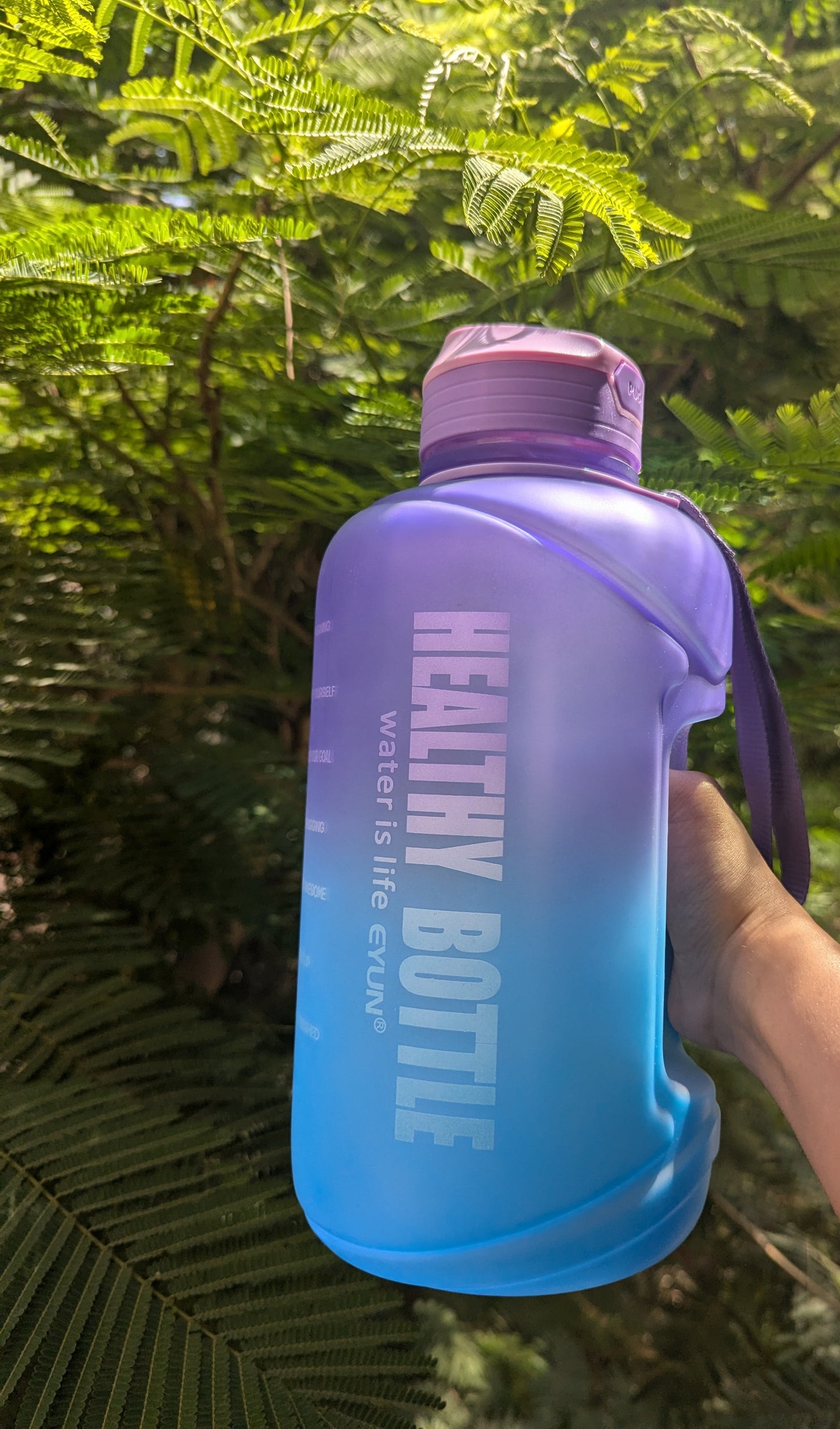 2.2 litre motivational bottle