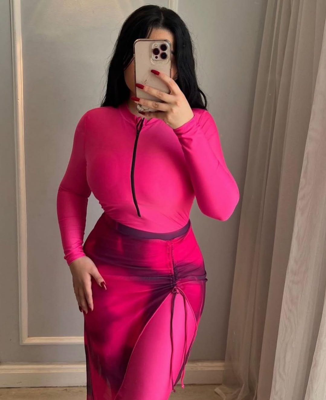 Pink burkini