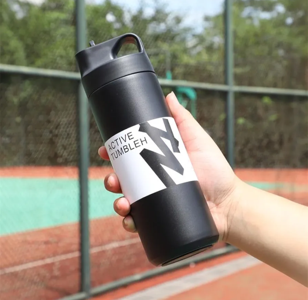 550ml Stainless straw bottle