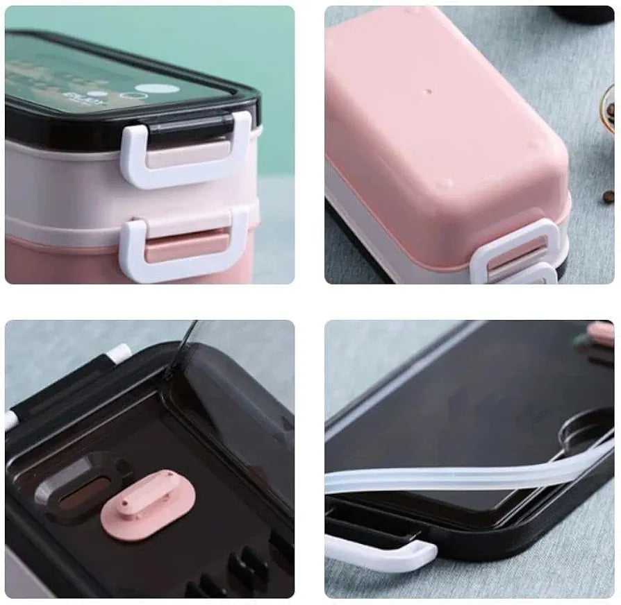 2 layer Plastic lunchbox
