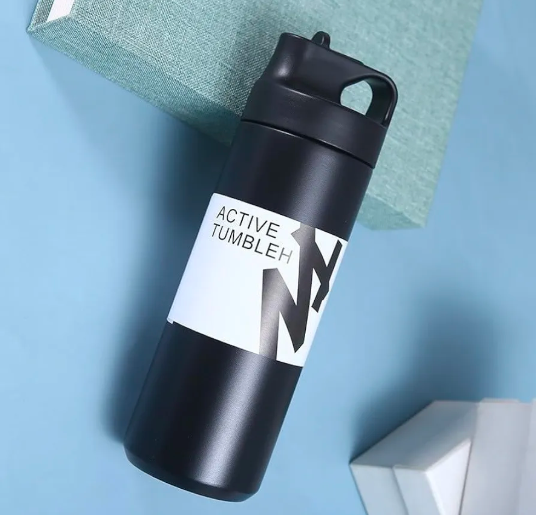 550ml Stainless straw bottle