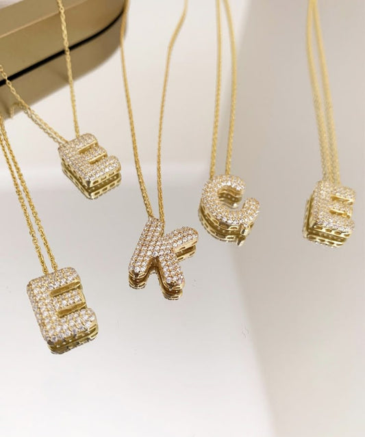 Bubble letter Necklace