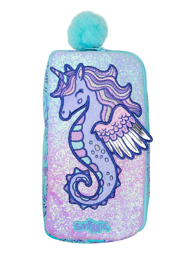 Seahorse Smiggle pencil case
