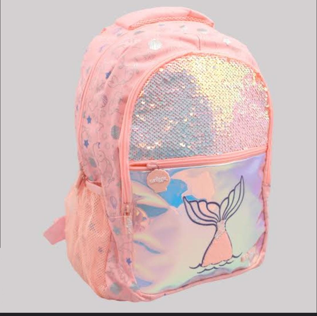 Mermaid smiggle school bag (17 inch)