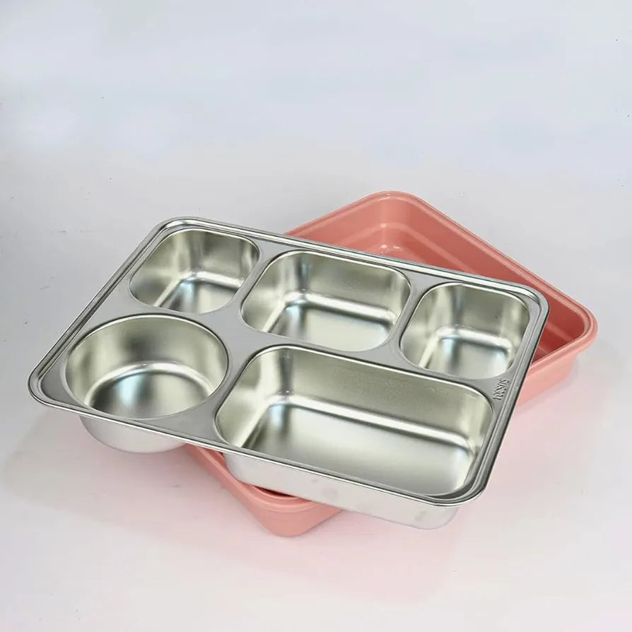 5 section stainless steel lunchbox