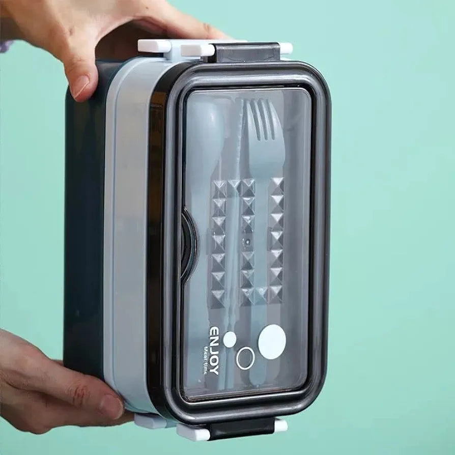 2 layer Plastic lunchbox