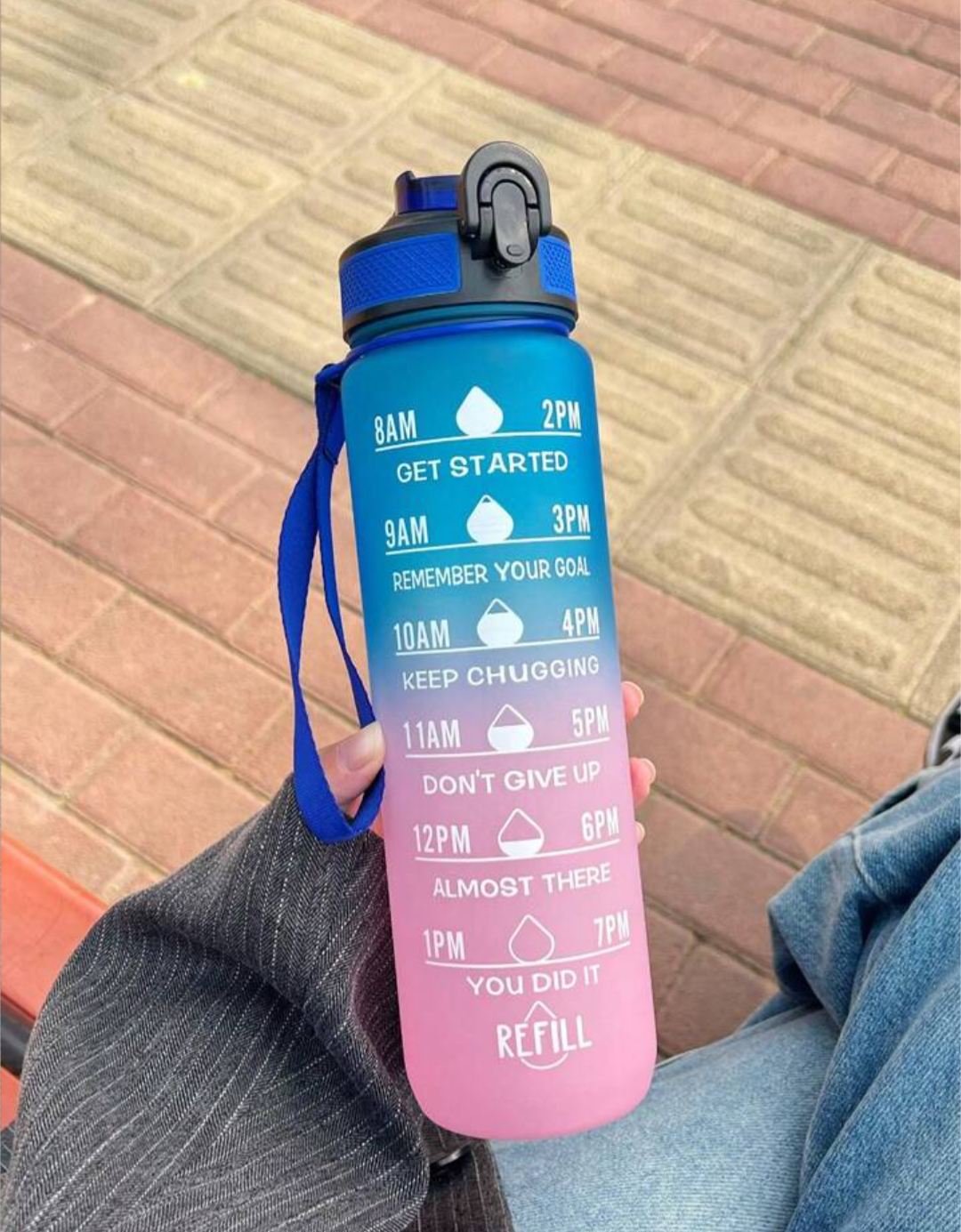 1 Litre motivational bottle