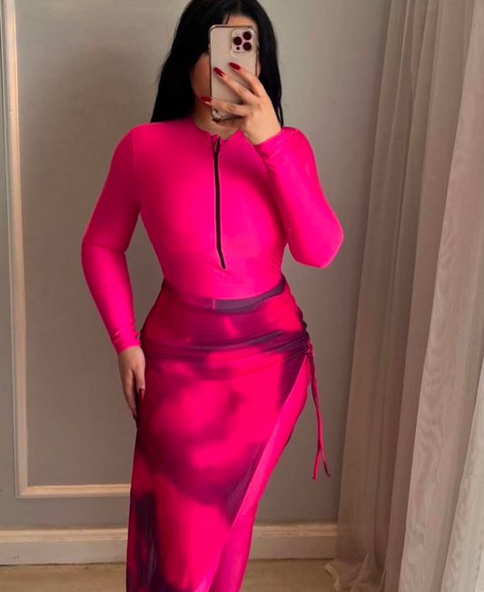 Pink burkini