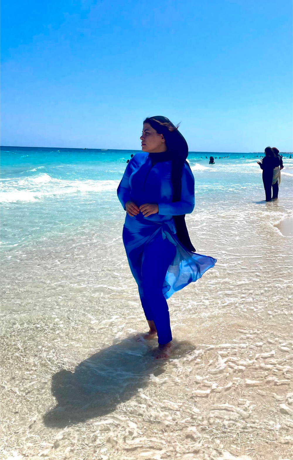 Client photo for Shades of blue Burkini