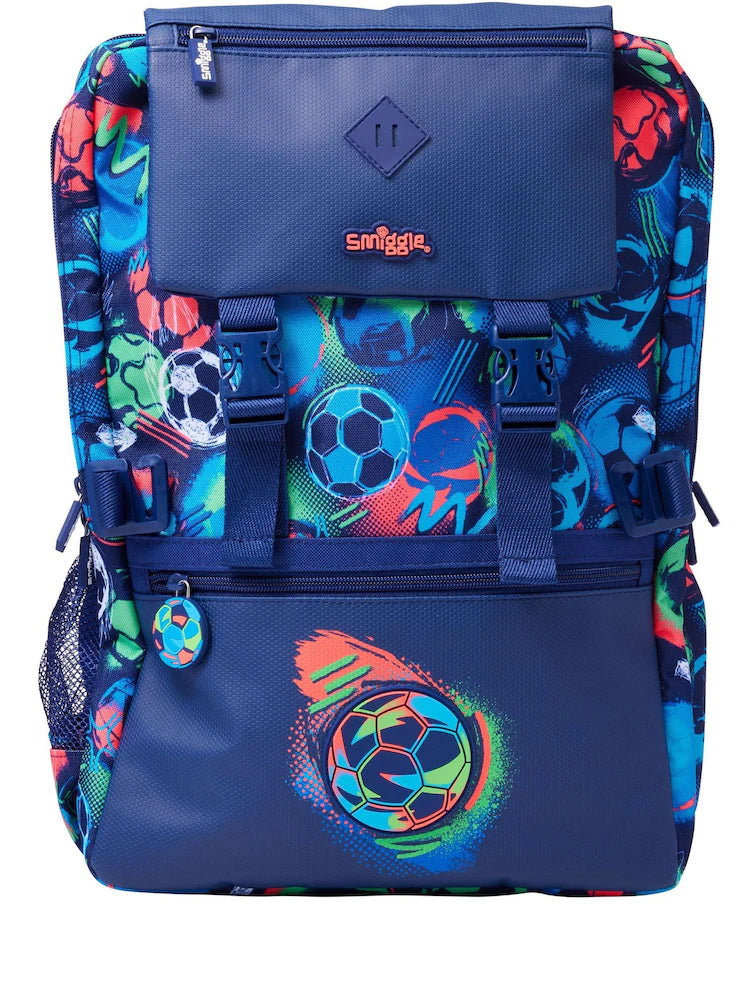 Smiggle Blue Limitless Attach Foldover Bag (18 inch)