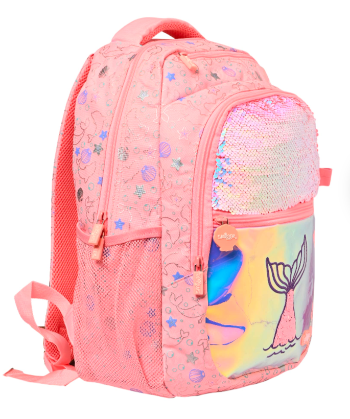 Mermaid smiggle school bag (17 inch)