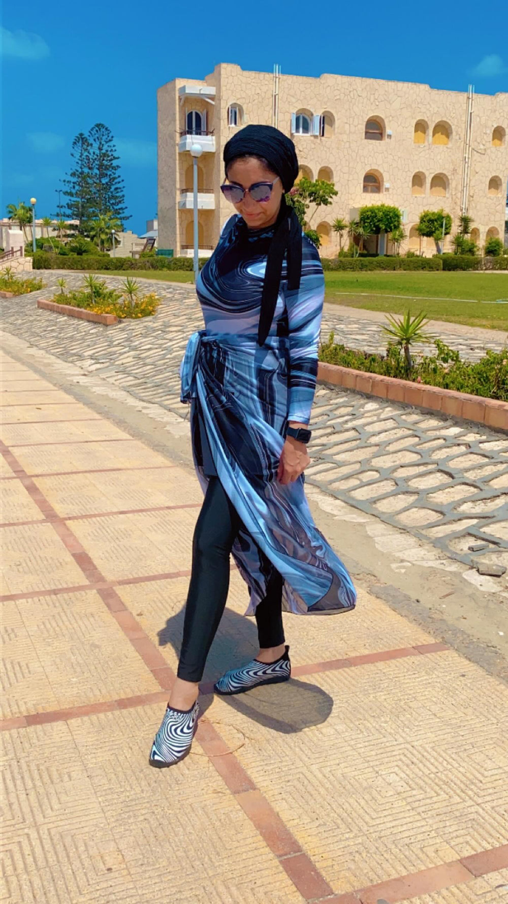 Client photo for Black multicolor burkini