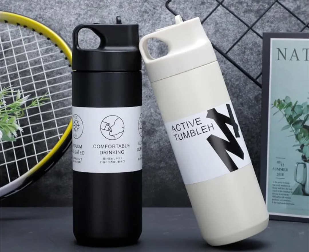 550ml Stainless straw bottle