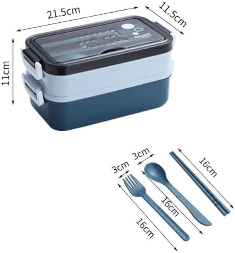 2 layer Plastic lunchbox