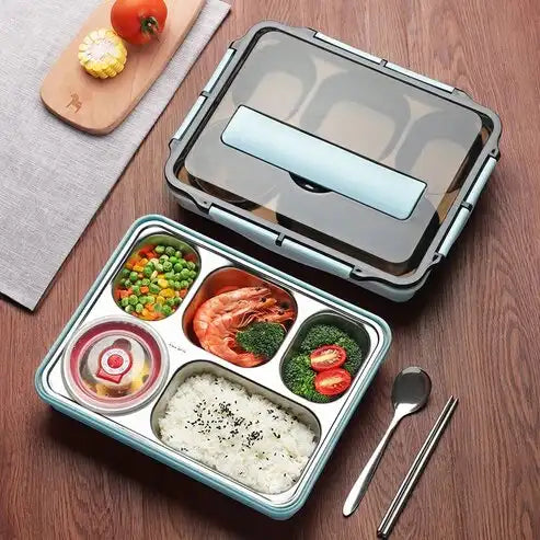 5 section stainless steel lunchbox