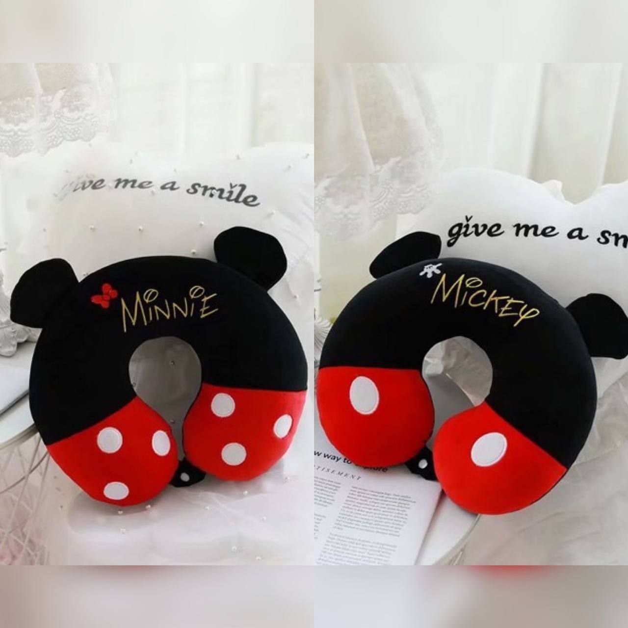 Mickey OR Minnie neck pillow