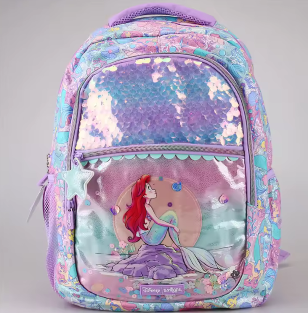 Ariel smiggle school bag (17 inch)