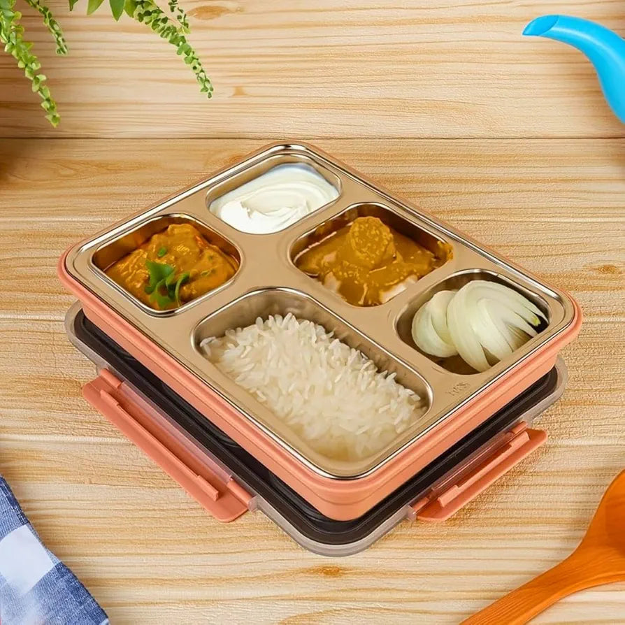 5 section stainless steel lunchbox