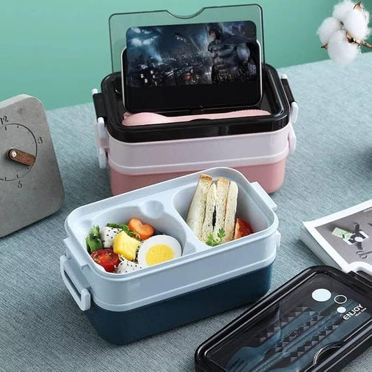 2 layer Plastic lunchbox