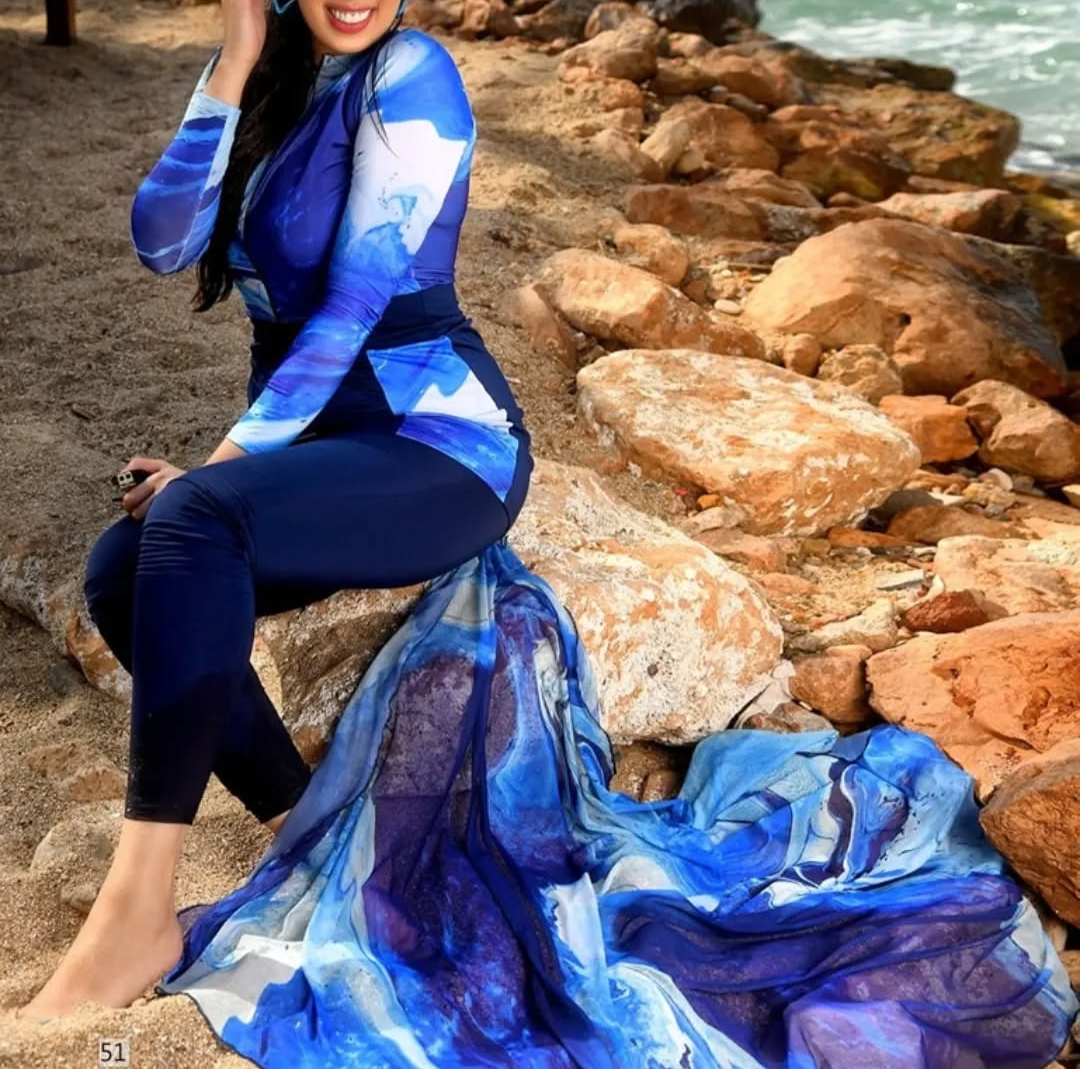 Blue navy burkini