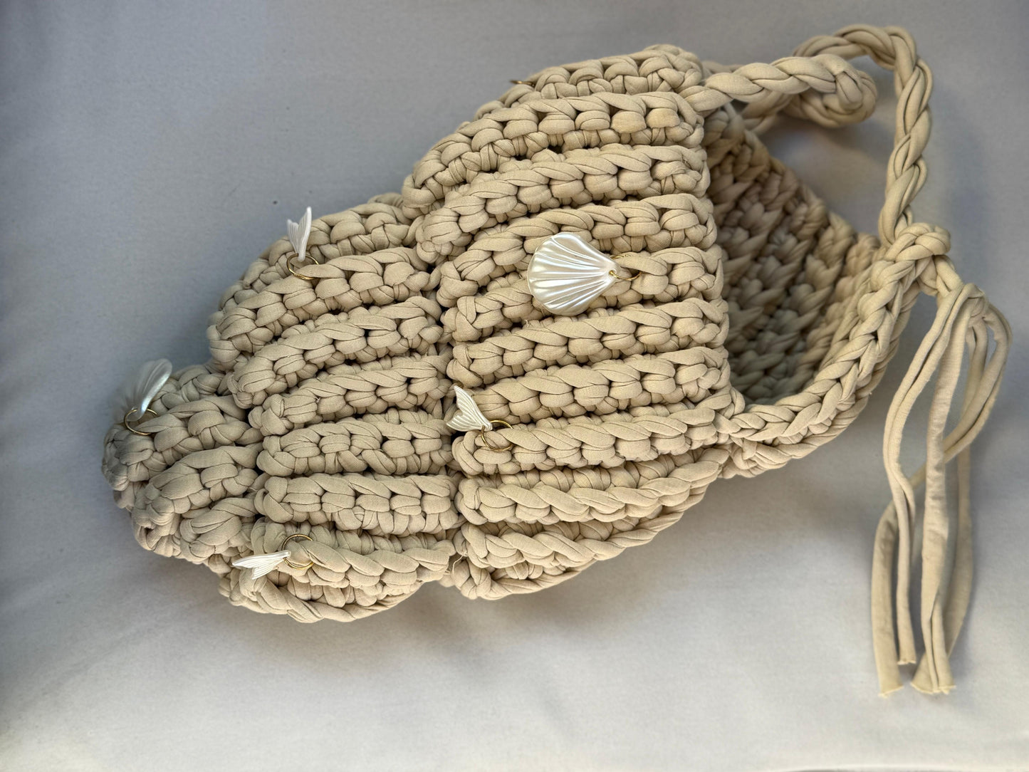 Shell beach bag