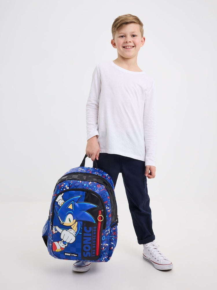 Sonic Smiggle school bag 17 inch bag